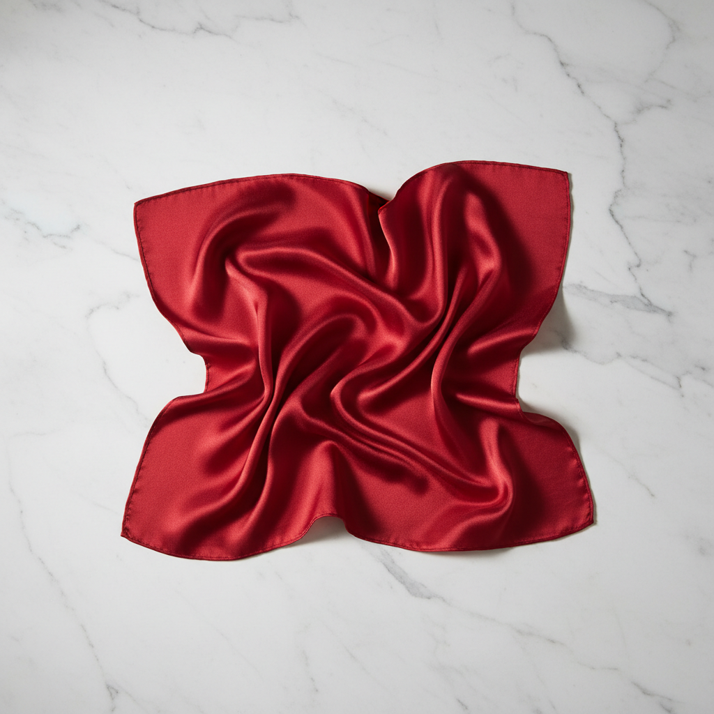 Silke Tørklæde i Morbærsilke 70 cm - Naturlig Elegance