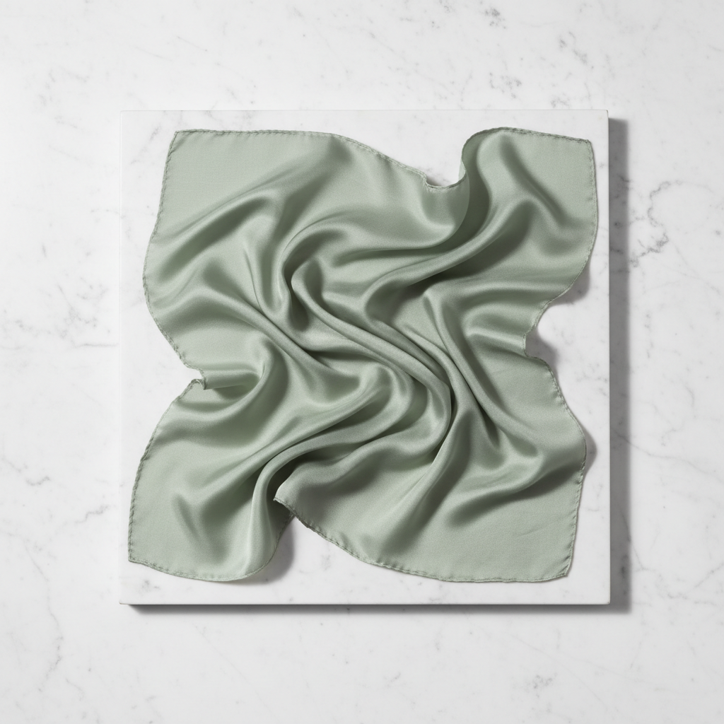 Silke Tørklæde i Morbærsilke 70 cm - Naturlig Elegance