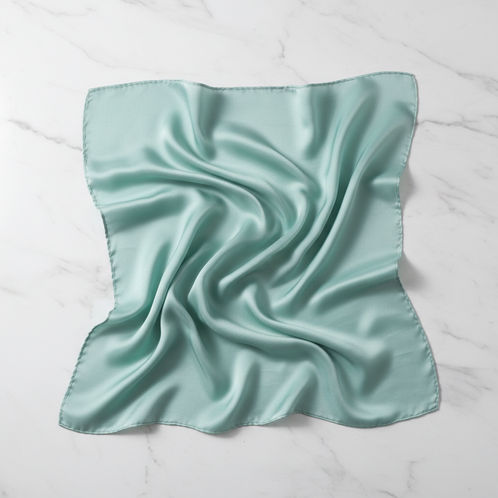 Silke Tørklæde i Morbærsilke 70 cm - Naturlig Elegance