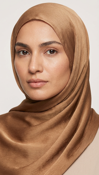 Zijdezachte satijnen hoofddoek