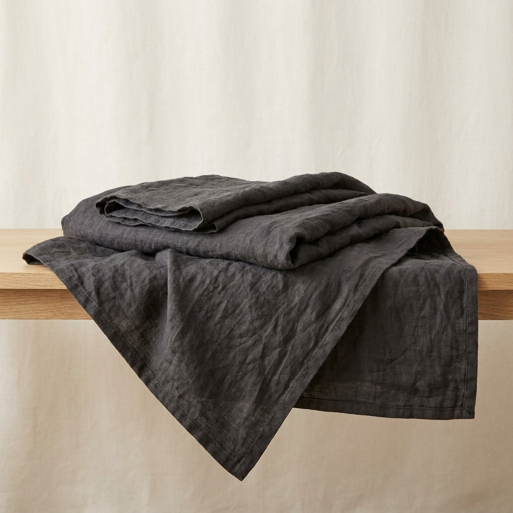 غطاء أريكة من الكتان 100% — أناقة طبيعية