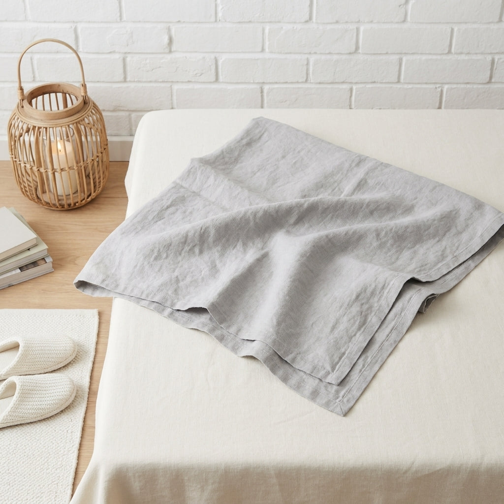 غطاء أريكة من الكتان 100% — أناقة طبيعية