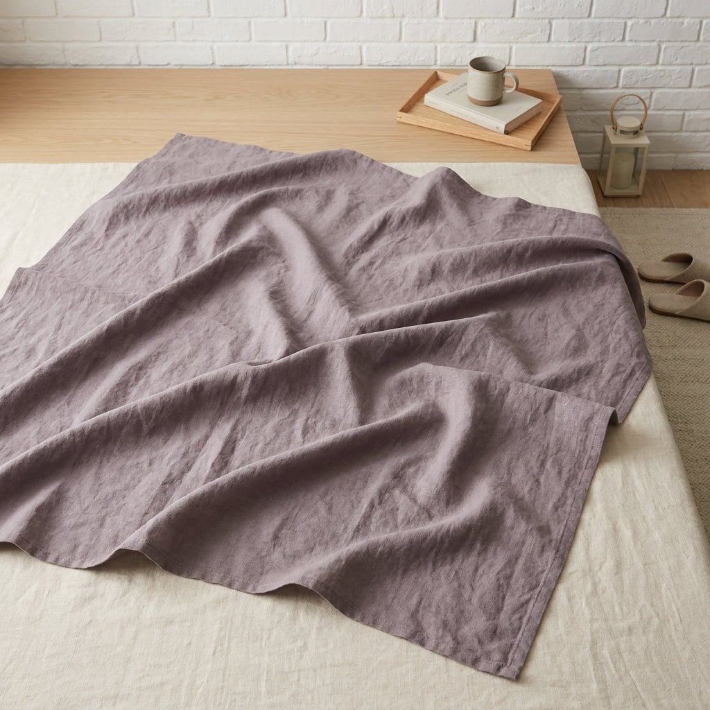 غطاء أريكة من الكتان 100% — أناقة طبيعية