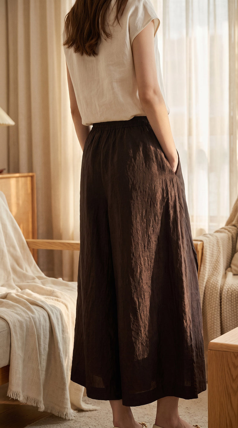 Jupe-culotte en soie xiangyun – visuel 3 – StudioSoie