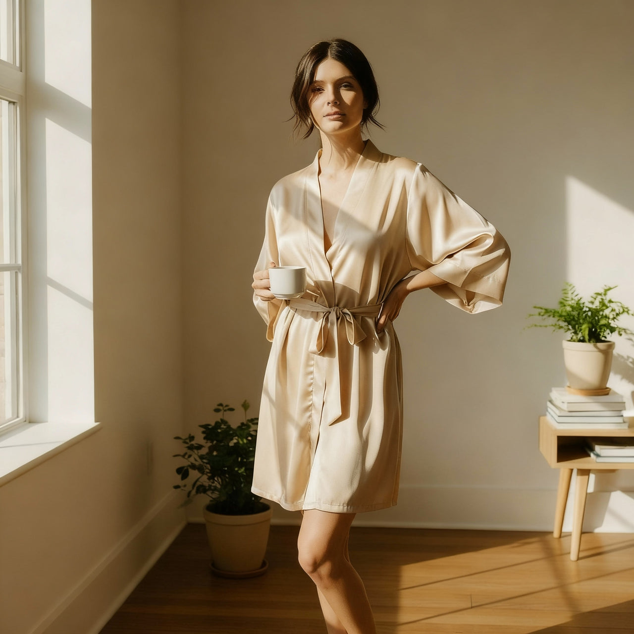 Kimono en Satin - StudioSoie