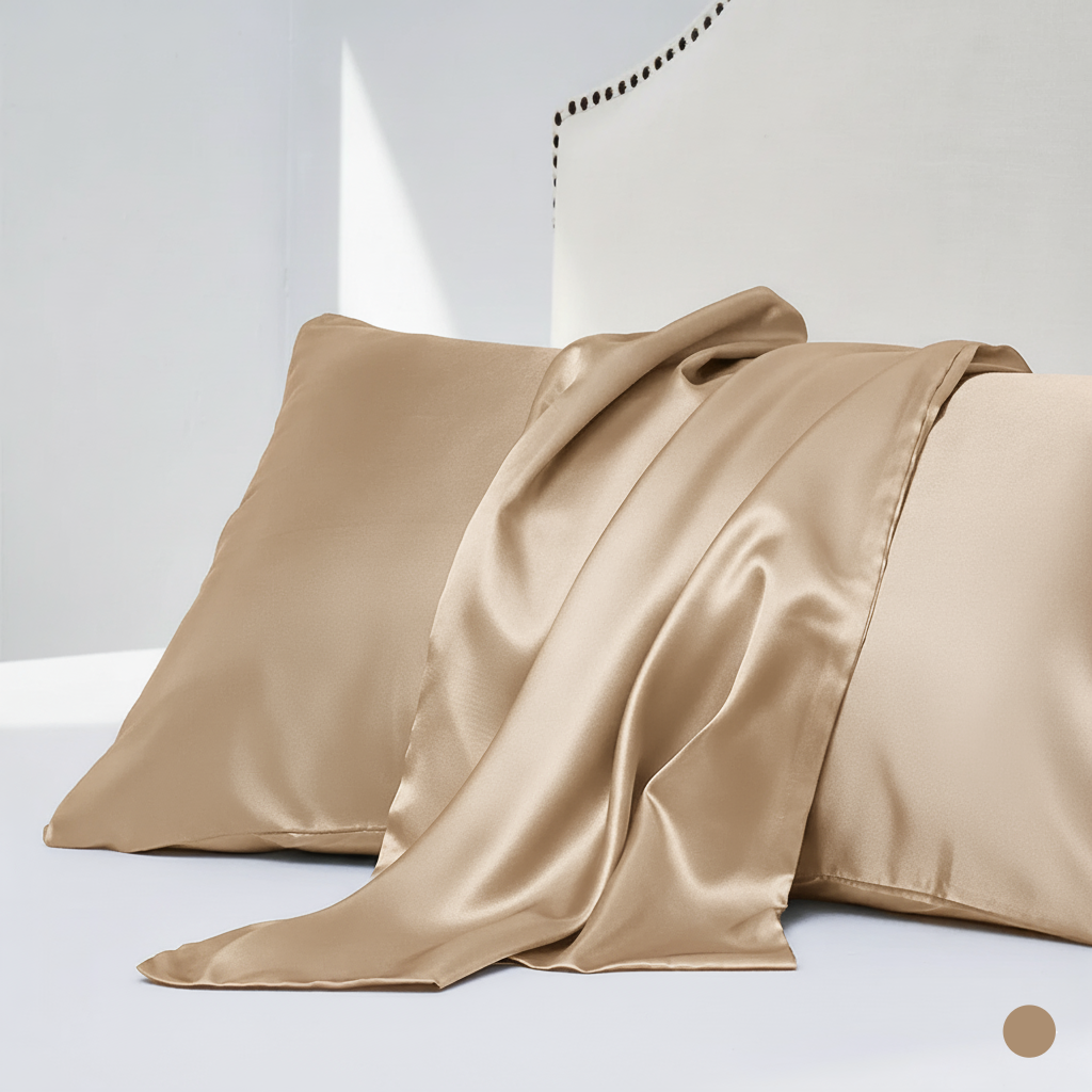 Lot de 2 Taies d'Oreiller en Satin - StudioSoie