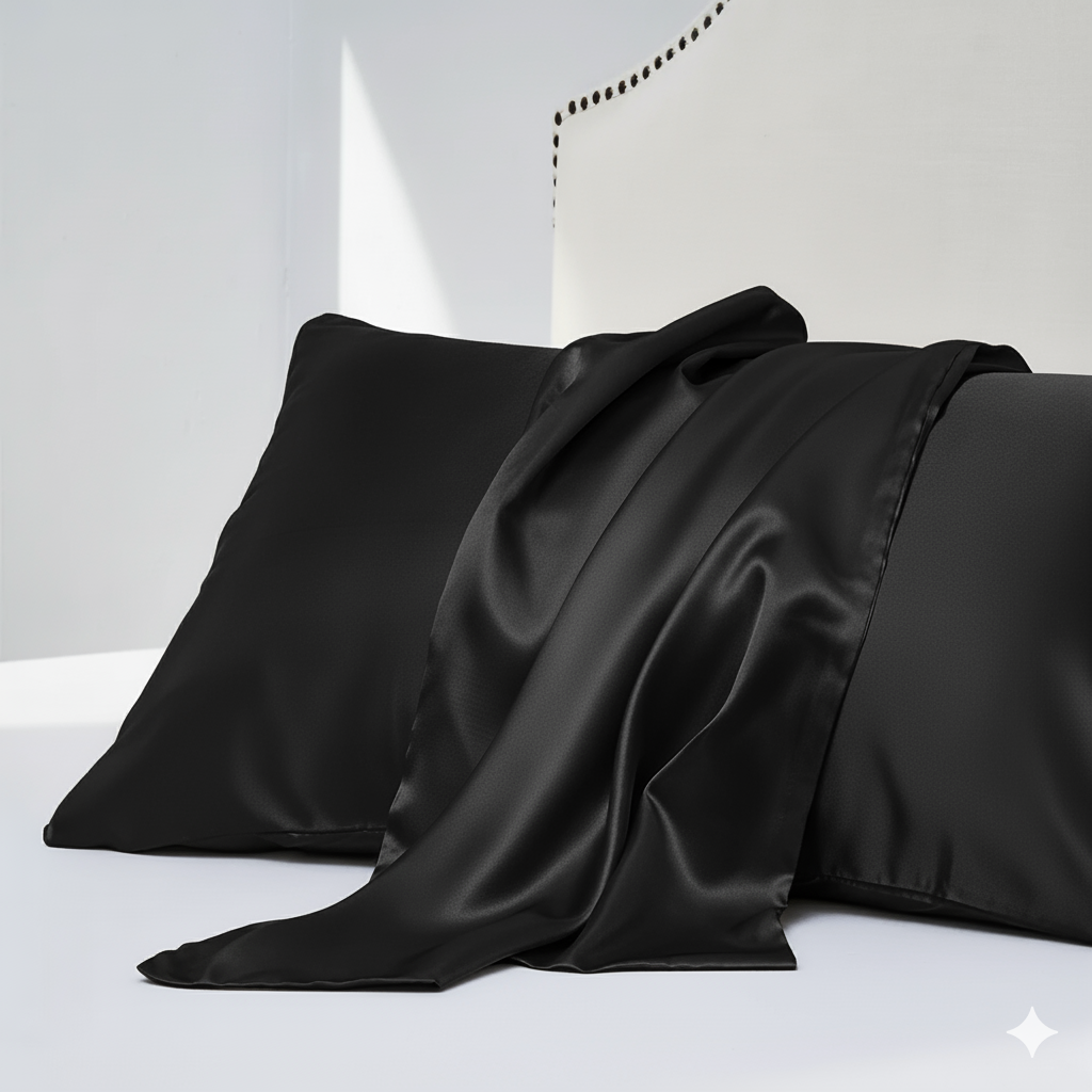 Lot de 2 Taies d'Oreiller en Satin