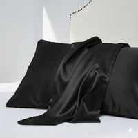 Lot de 2 Taies d'Oreiller en Satin