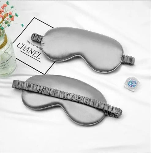 Masque de Nuit en Soie Gris StudioSoie