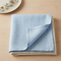 Nappe de Table en Lin 100% - bleu clair - StudioSoie