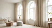 Rideau en Lin Lavé 100% – Tamisant, Tons Naturels - StudioSoie