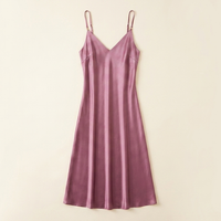 Robe caraco en soie de mûrier 21 momme mauve - StudioSoie