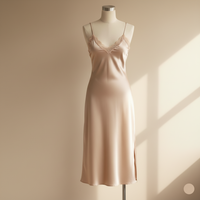 Chemise de nuit en Soie de Mûrier 100% Naturelle - StudioSoie