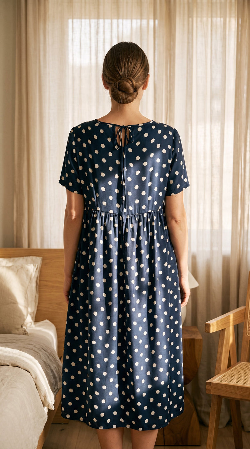 Robe longue en soie de mûrier – visuel 3 – StudioSoie