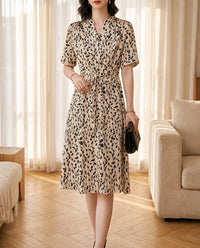 Robe thé en soie de mûrier – vue portée – StudioSoie
