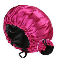 Bonnet en Satin - StudioSoie -  Rouge