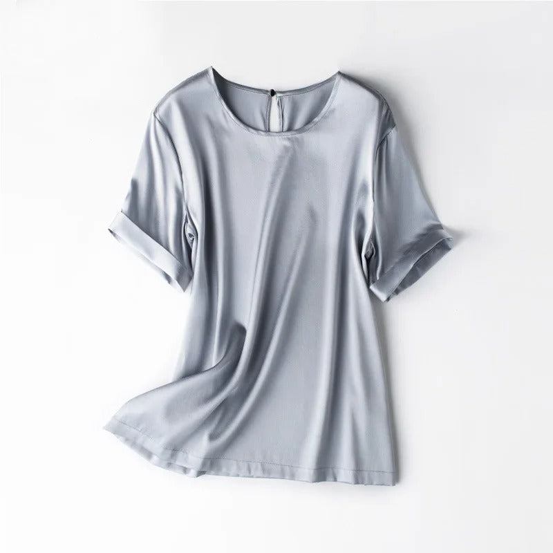 T-Shirt en Soie - Femme - StudioSoie