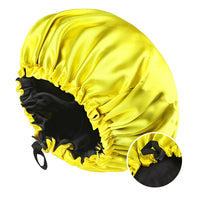 Bonnet en Satin - StudioSoie -  Jaune