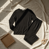 Conjunto de pijama de seda tejida - 100% seda natural