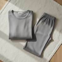 Conjunto de pijama de seda tejida - 100% seda natural